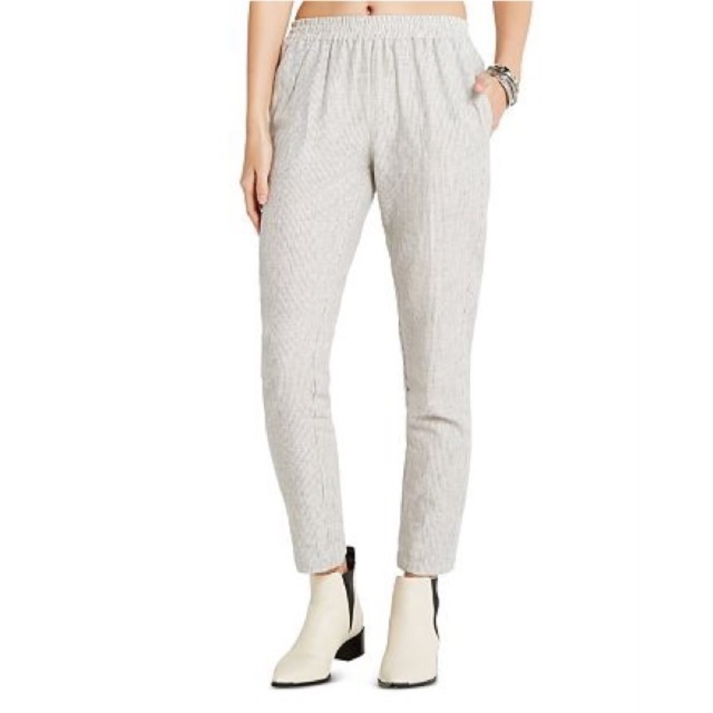 Striped linen pants